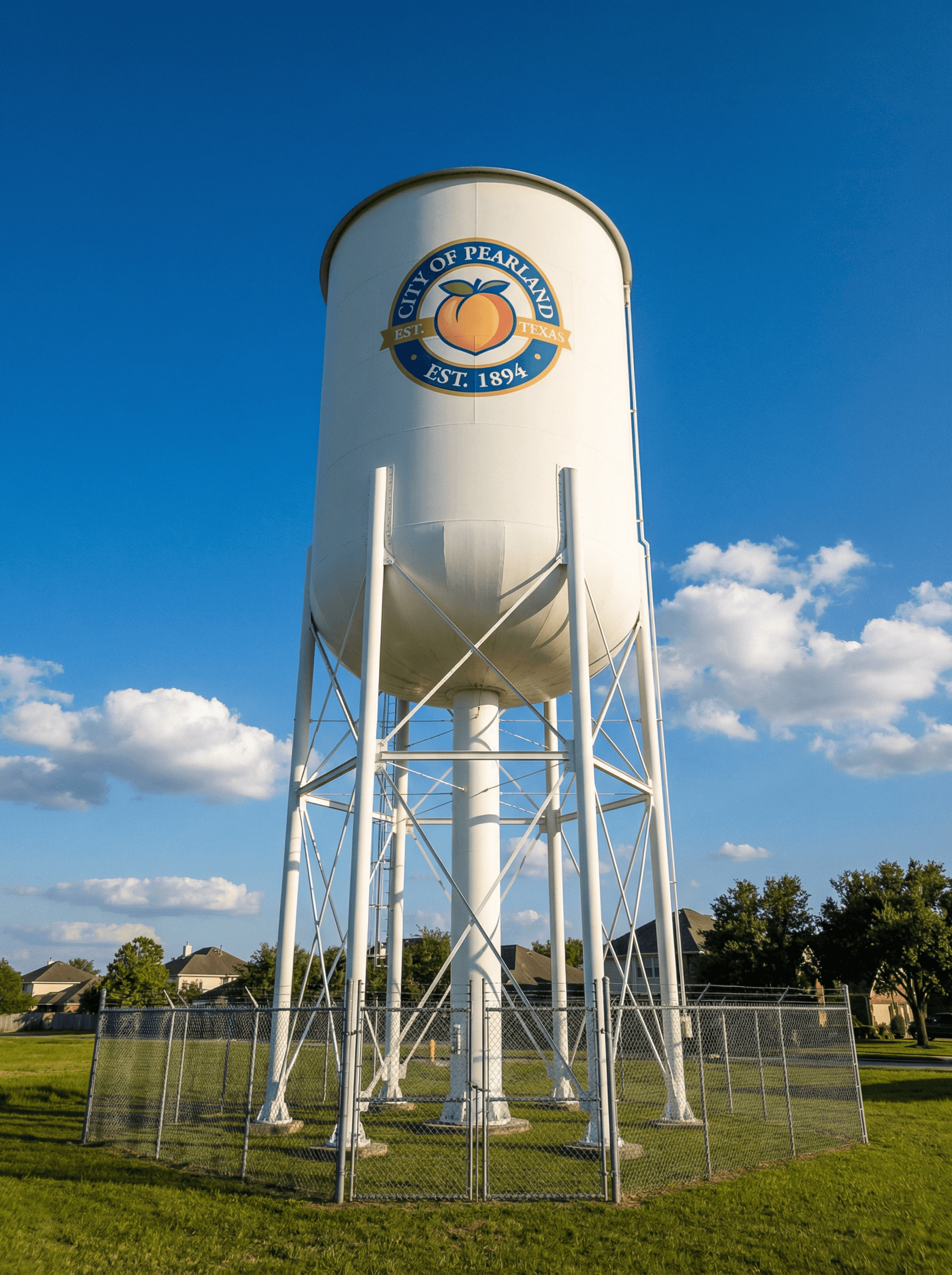 The iconic Pearland water tower, established 1894